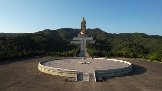 河南省平顶山市尧山-中原大佛景区5A背景图片