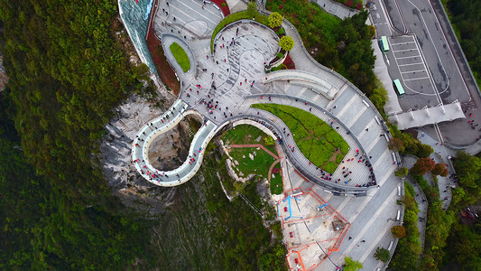 云阳张飞庙重庆市云阳龙缸景区廊桥5A景点背景