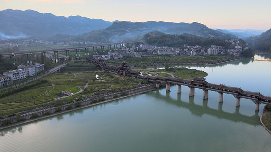 黔江区濯水风景重庆市黔江区濯水景区5A景点背景