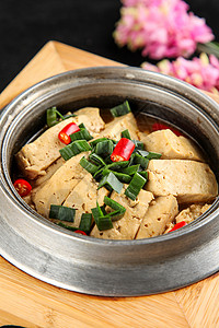 美食石锅老豆腐图片