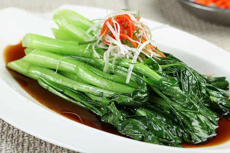 绿色蔬菜菜心白灼广东菜心背景