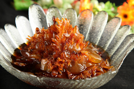 中式美食老醋海蜇高清图片