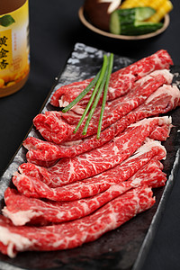 肉质鲜嫩日式雪花牛肉背景
