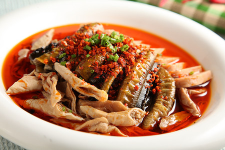中餐肥肠鳝鱼高清图片