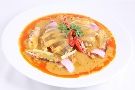 咖喱蟹图片