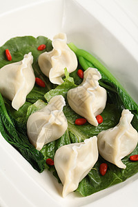 鲜肉水饺绿色食品鲜肉菜高清图片