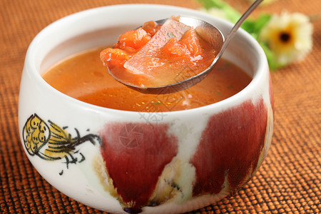 西红柿菜番茄冬瓜汤背景