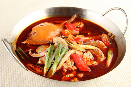 麻辣海鲜锅图片