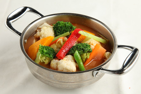 咖喱火锅传统泰国菜高清图片