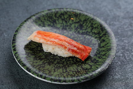 帝王蟹寿司螃蟹料理高清图片