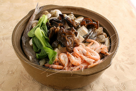海鲜砂锅图片