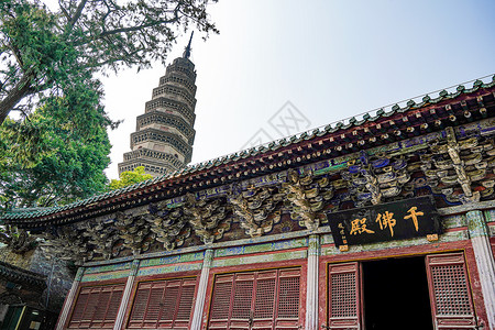 山东济南灵岩寺背景