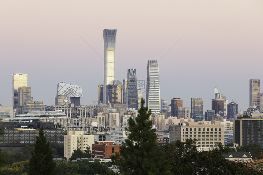 北京景山公园俯视图城市建筑图片