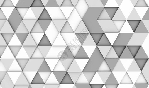 白色和灰色三角形瓷砖无缝图案背景图片