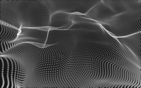 科技简约背景网状波浪形不规则网络图片