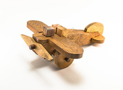 儿童手工木制小飞机玩具图片