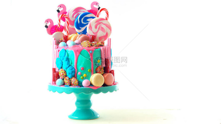 为儿童准备的糖果园幻想滴油蛋糕十几岁生日年刊母亲节和情人节庆祝活动图片