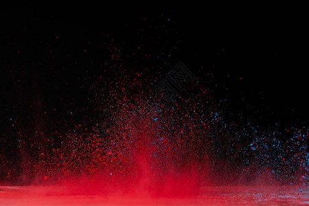 黑色的红色洒红节粉末爆炸传统的色彩节日背景图片