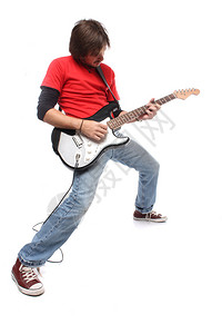 吉他手演奏摇滚乐图片