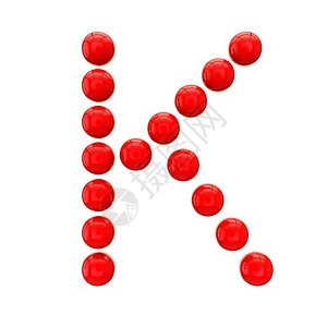 红色球体中的字母K图片