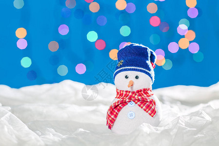 圣诞快乐的雪人木偶图片