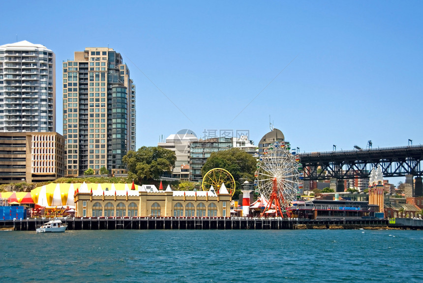 澳大利亚悉尼港附近的一个游乐公园位于澳图片