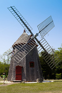 CapeCod最古老的风车Eastham风车于1680年在图片