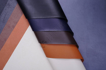 皮革生态皮合物和人工材料调色板的质素图片