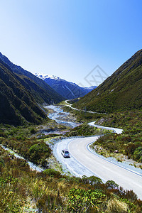 新西兰南岛的坎佩万Camp背景图片