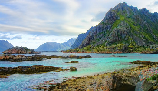 挪威Fjords和山地景观图片