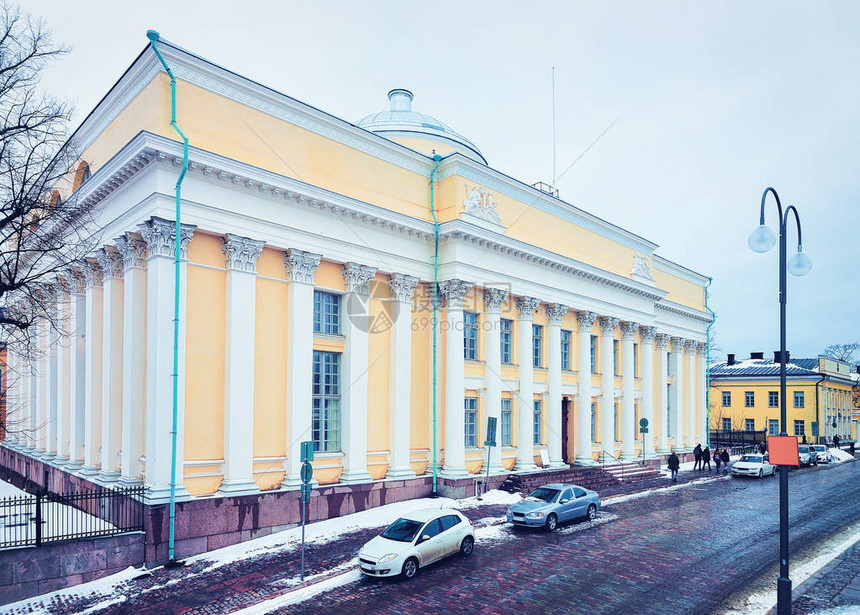 芬兰赫尔辛基市中心参议院广场赫尔辛基大学图书馆图片