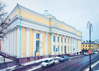 芬兰赫尔辛基市中心参议院广场赫尔辛基大学图书馆图片