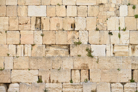 西墙或哭墙是以色列耶路撒冷老城犹太教图片