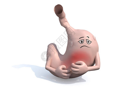 慢性萎缩性胃炎胃病疼痛健康疾病3d插图设计图片