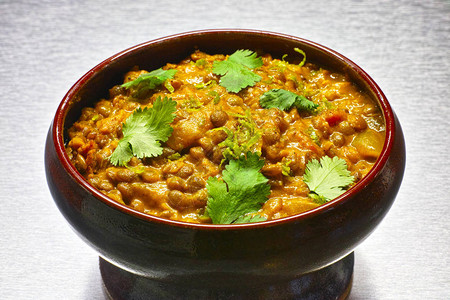 印度素食小扁豆汤图片