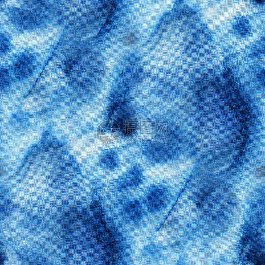 无缝领带染色图案白丝上的异丁鱼颜色手绘布料点头图片