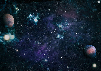 太空中的恒星场图片