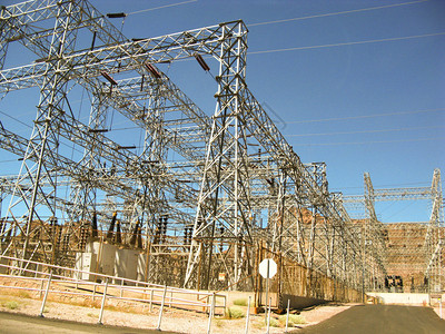 胡佛水坝的发电站图片
