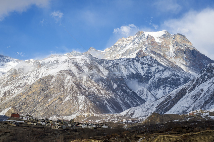 喜马拉雅山全景尼泊尔图片