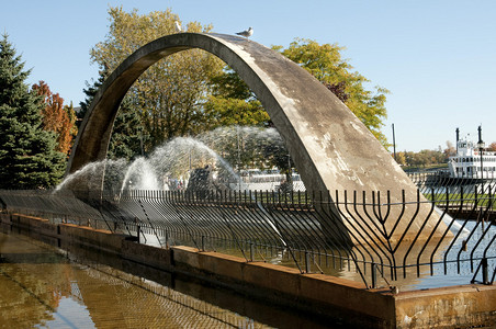 联邦拱门喷泉Arch代表了联邦之父的目标图片