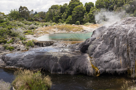 罗托鲁瓦火山区华卡雷瓦旅游高清图片