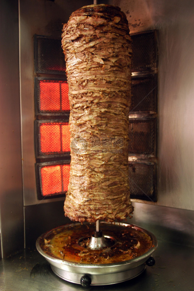 Shawarma在中东部的快餐主食图片