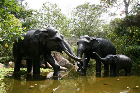 大象雕像新加坡动图片