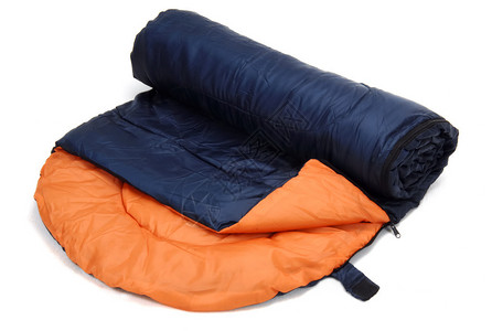 露营时使用的睡袋背景图片