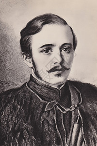 俄罗斯诗人莱蒙妥夫MY的肖像18141841年图片