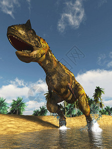 掠食恐龙3D插图的像图片