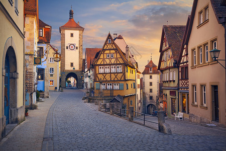 RothenburgodderTauber在德国巴伐利亚的一个城镇图片