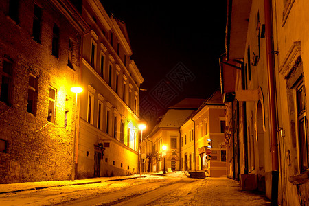 旧城的夜幕图片