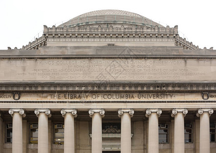 纽约哥伦比亚大学图书馆纽约市哥伦比亚大学高清图片