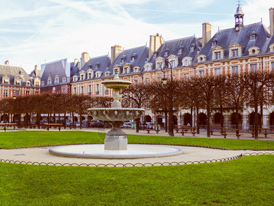 法国巴黎孚日广场复古外观图片